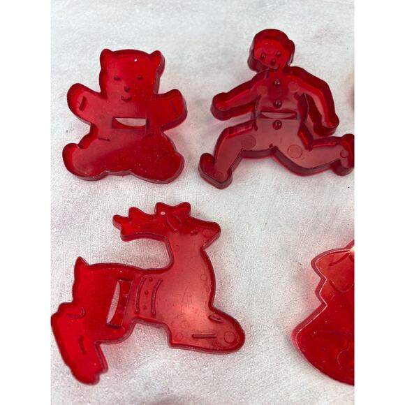 Vintage variety Christmas cookie cutters Toys Gingerbread Man Bells lot of 10 - Picture 2 of 9